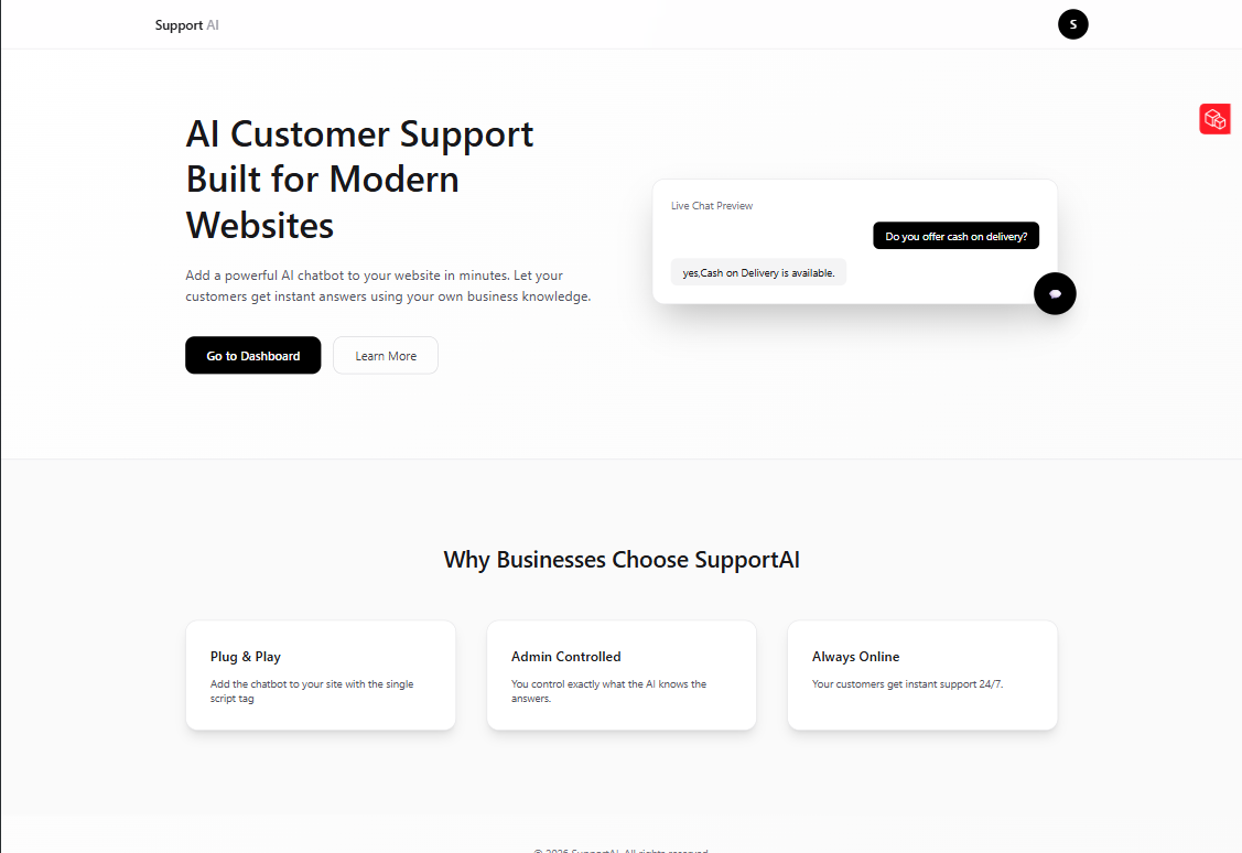 AI Customer Support Chatbot