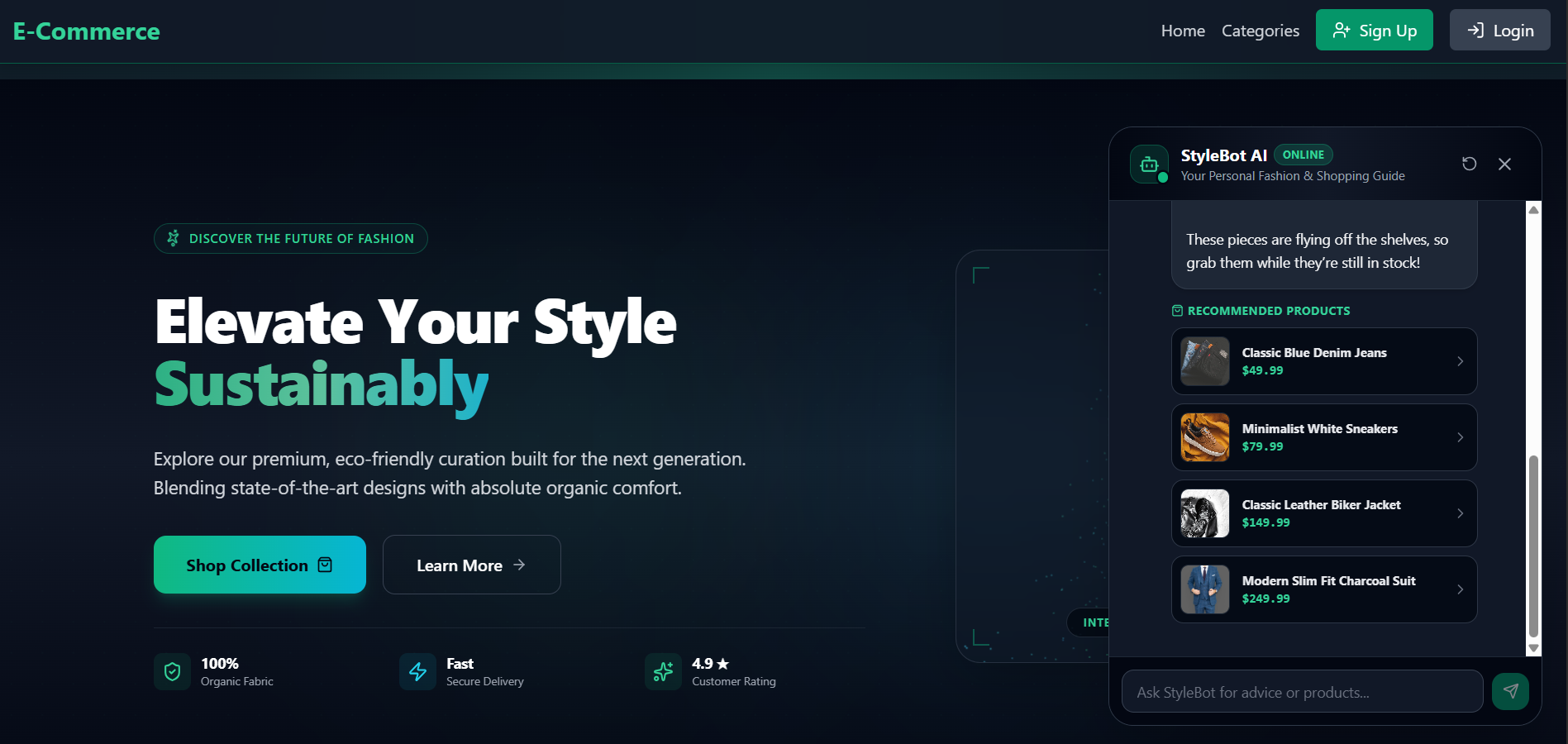 MERN E-Commerce Store with AI Shopping Assistant